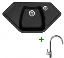 Sinks NAIKY 980 Granblack + Vitalia 